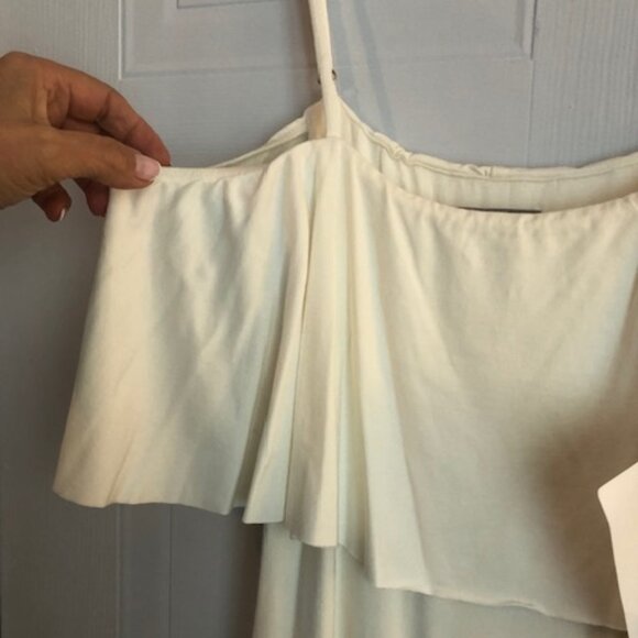 Tart “Alessandra” Ivory Ruffled Cold Shoulder Mini Dress – Size S – NWT - Picture 7 of 7